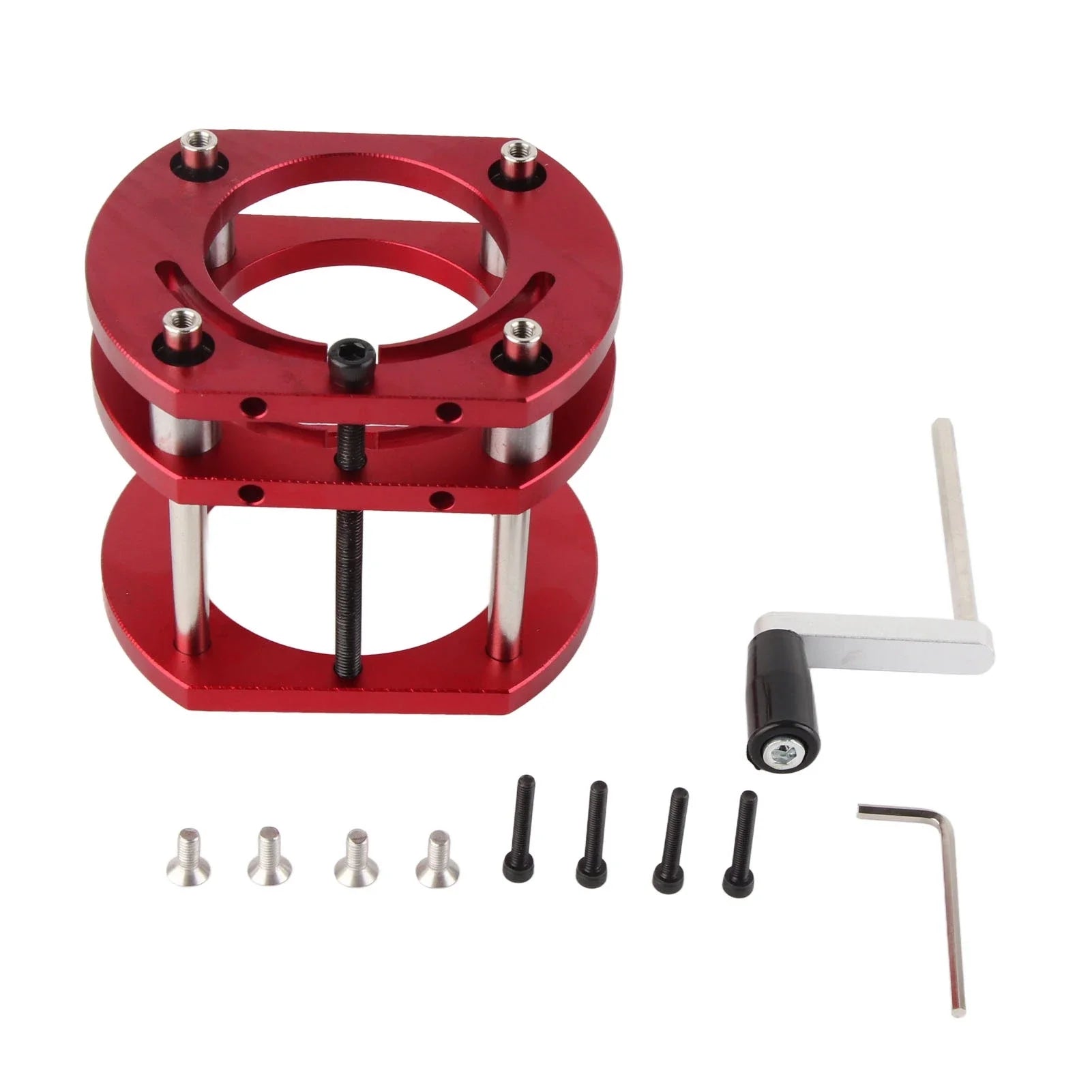 4 Jaw Clamping Router Table Lifting System Base Router Table Base Router Base Aluminum Alloy Stainless Steel Tools