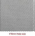 New Black Painted Aluminum Alloy Grille Mesh Roll Automotive Grille Insert Bumper Rhombic Hole Black Car Grill Mesh Sheet