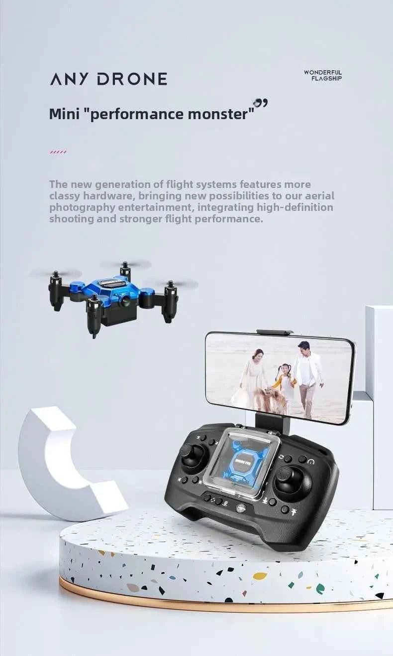 Mosquito drone, mini folding drone, aerial camera drone, student remote-controlled helicopter, small toy