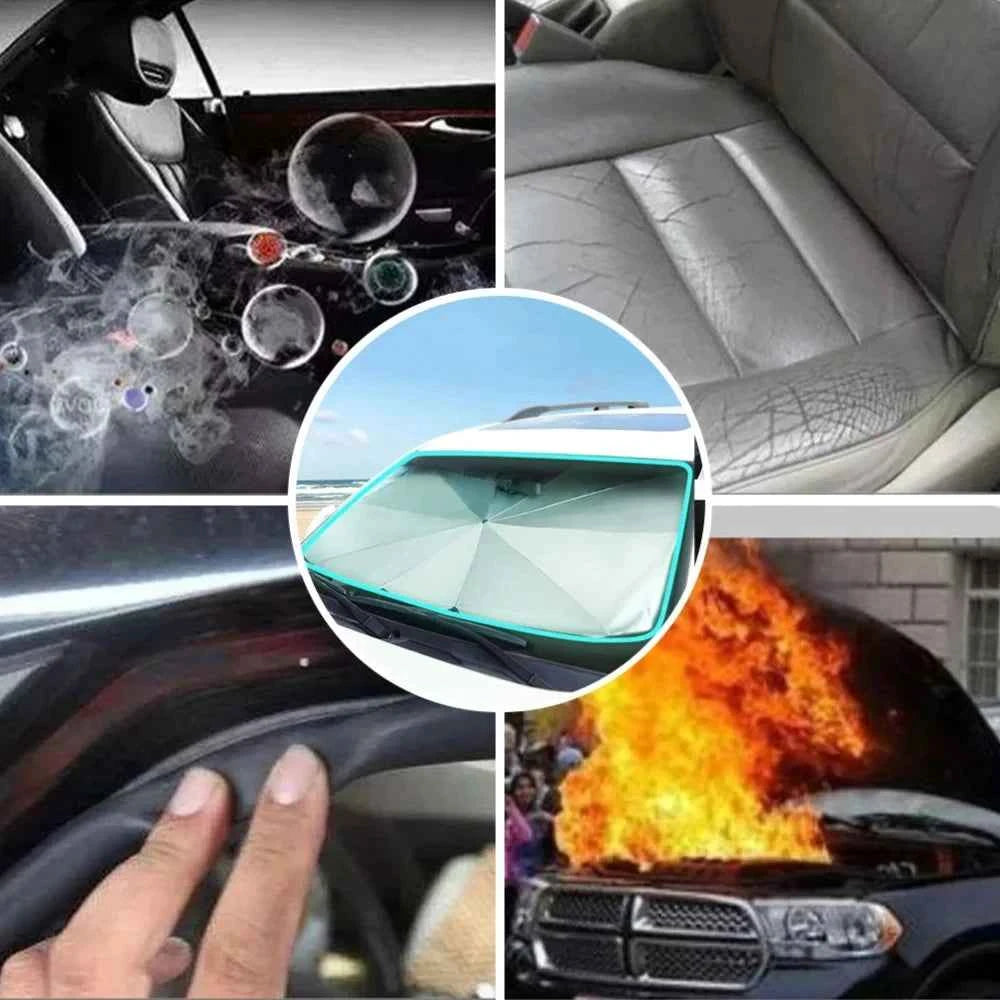 Car sunshade front windshield titanium silver thickened sunshade anti UV folding car sunshade car sunshade accessories