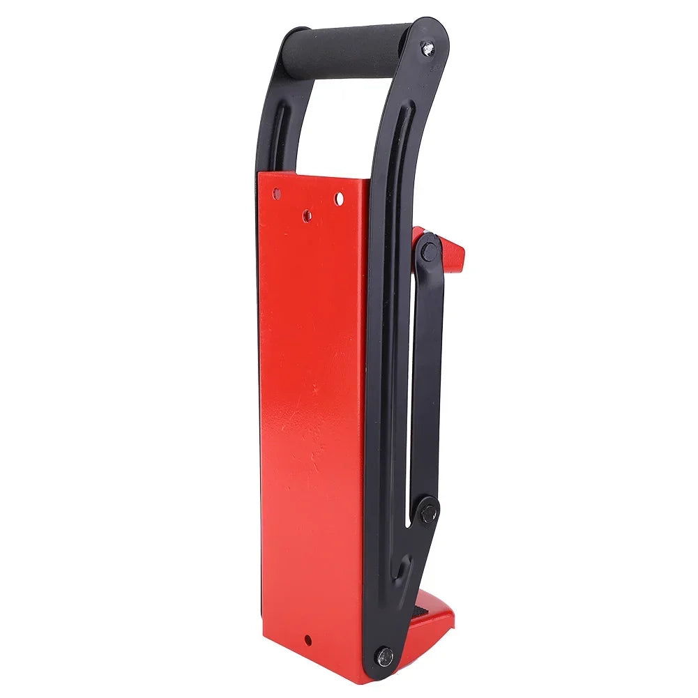 500ML Can Crusher Red Steel Rubber Handle Plastic Bottle Recycling Tool with Opener Steel Bottle Crusher Plastic Bottle Crusher