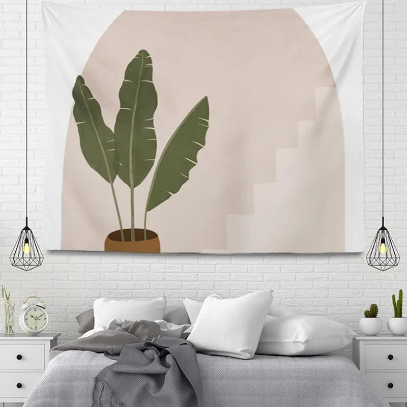Aesthetic Home Room Decor Bohemian Hanging Large Fabric Autumn Simple Bedroom Carpet Nordic Bohemian Home Decor Tapestry