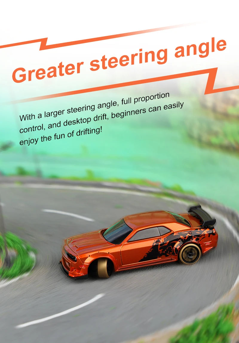 Turbo Racing 1:76 C65 Limited Edition Drift RC Car With Gyro Radio Full Proportional Remote Control Toys RTR Desktop Toys