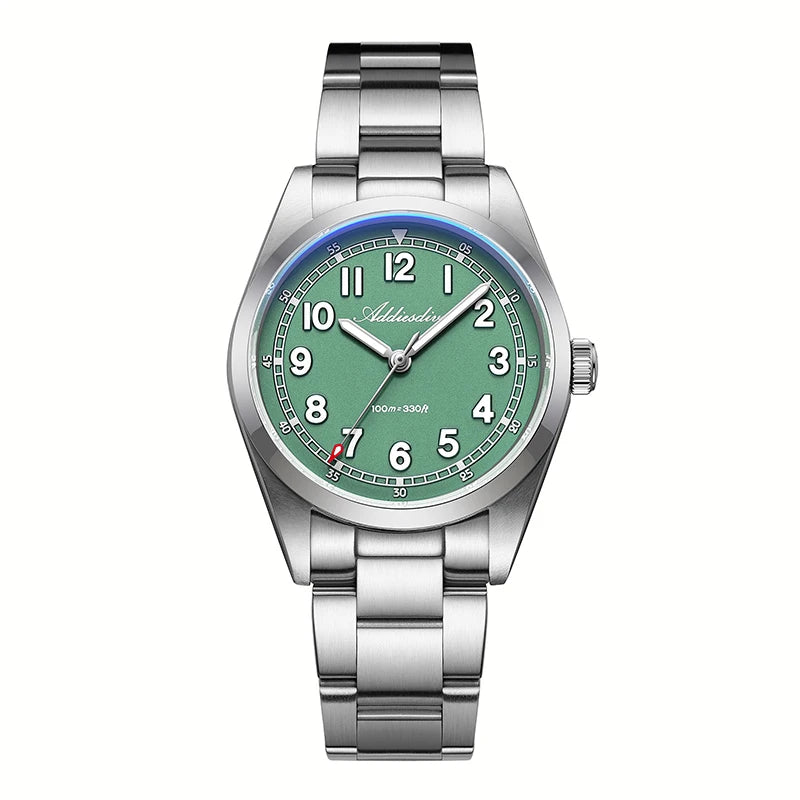 ADDIESDIVE Top Brand Mens Quartz Watch Sapphire Crystal  BGW9 Luminous Waterproof 100m Waterproof Vintage Watches NEW Ultra-thin