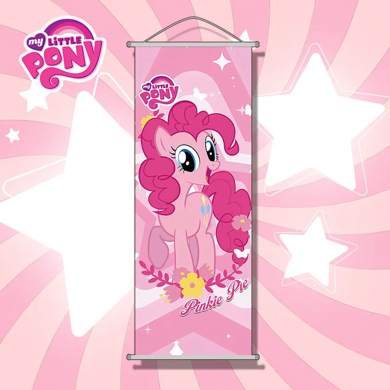 My Little Pony Hanging Poster Anime Convention Wall Decor Canvas Painting for Living Room, Study Room, Children's Room