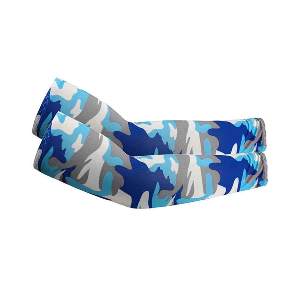 2Pcs Unisex Cooling Arm Sleeves Cover Sports Running UV Sun Protection Outdoor Men Fishing Cycling Sleeves for Hide Tattoos