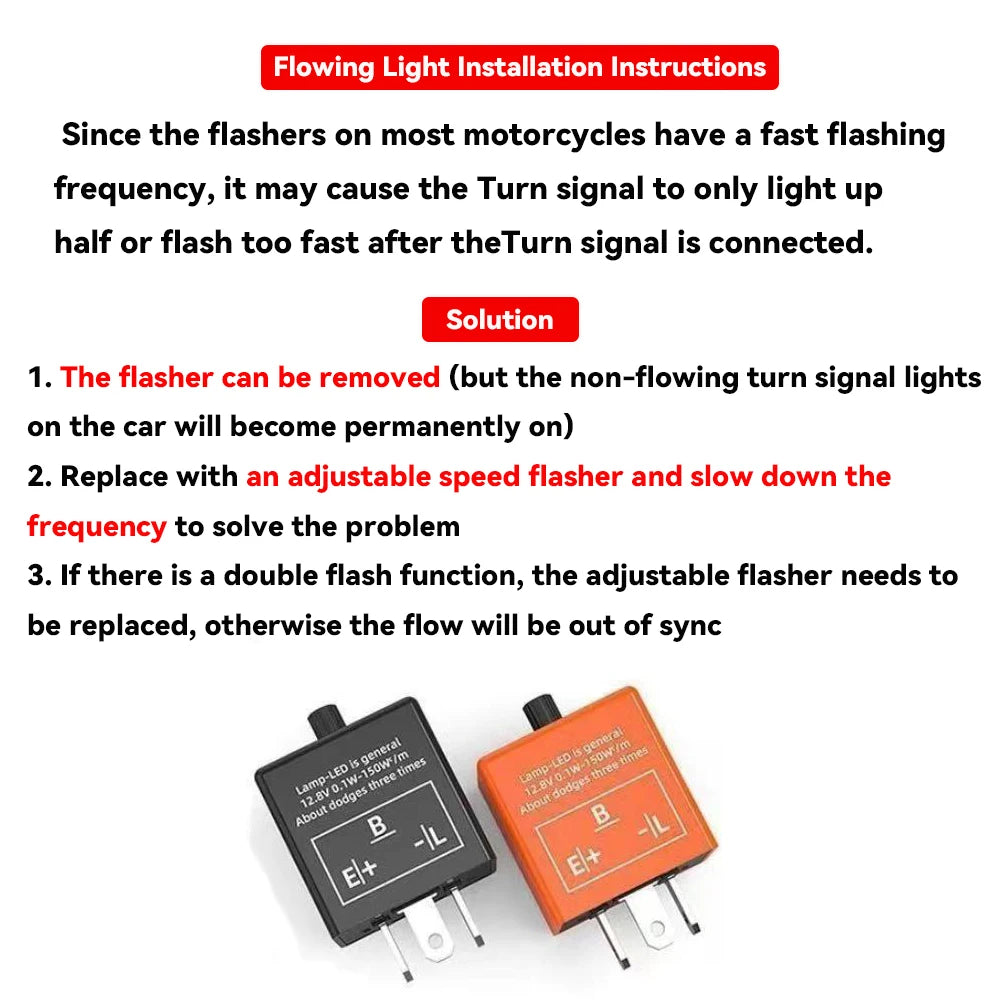 Motorcycle Led Turn Signals Directional Indicators Flashing Rear Tail Brake Flasher Light Stop Signal Light Motorcycle DRL Lamp