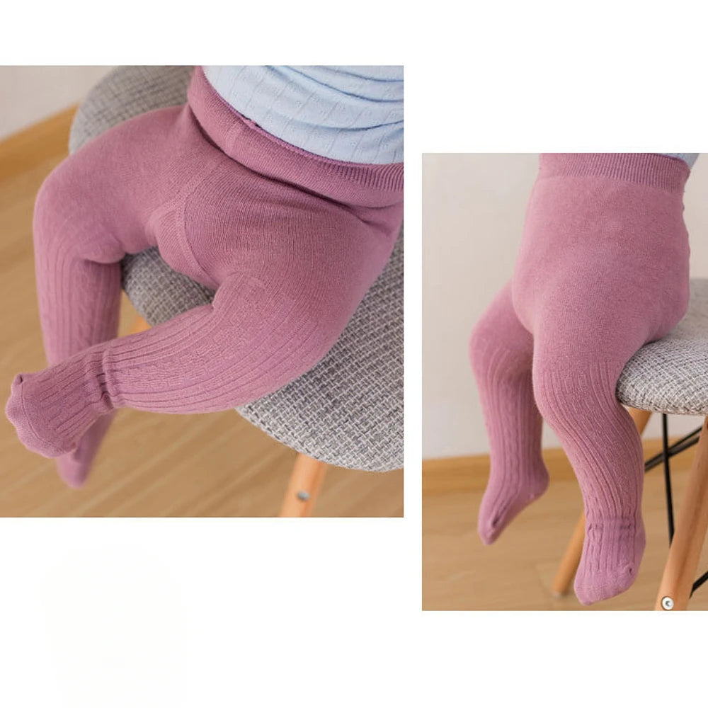 3Pcs/Set Adorable Baby Toddler Patterned Feet Pantyhose - Soft, Breathable and Comfortable Cotton Outer Children's Pantyhose