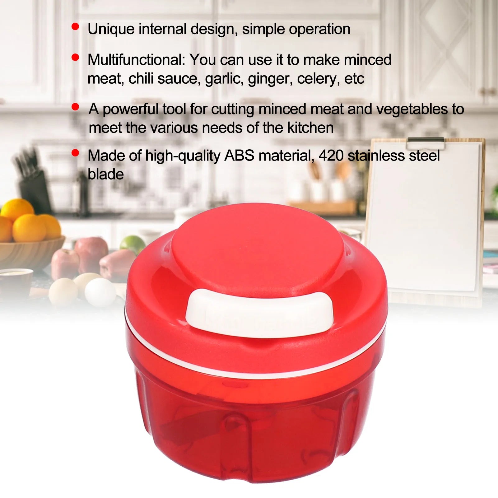 D2 Vegetable Cutter Household Drawstring Manual Vegetable Chopper Shredder Beef Meat Blender Slicer Juicer Tool Kitchen Supplies