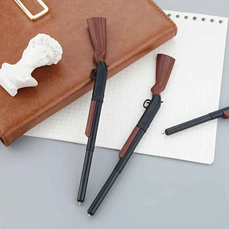 5pcs Unique Design Smooth Writing Gun Pen, Pen Gun, Writing Instrument,Office Supplies, Stylish Pen, Fun Stationer,Ballpoint Pen