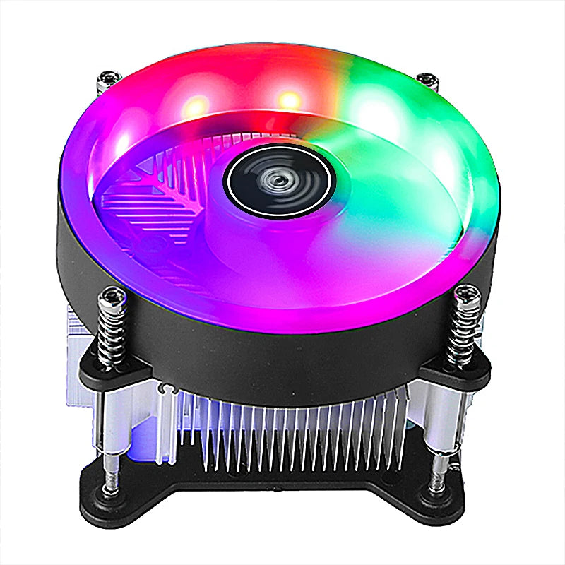 PC Efficient Copper Core/Aluminum Core Processor Cooler Cpu Fan Mute 3pin4pin PWM Air-cooled Install LGA1150 1151 1155 1156 1200