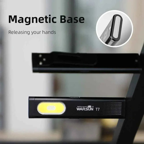 2025 New Warsun LED Keychain Flashlight USB-C Rechargeable Portable Mini Torch Light Pocket Lantern Flood Work Light With Magnet