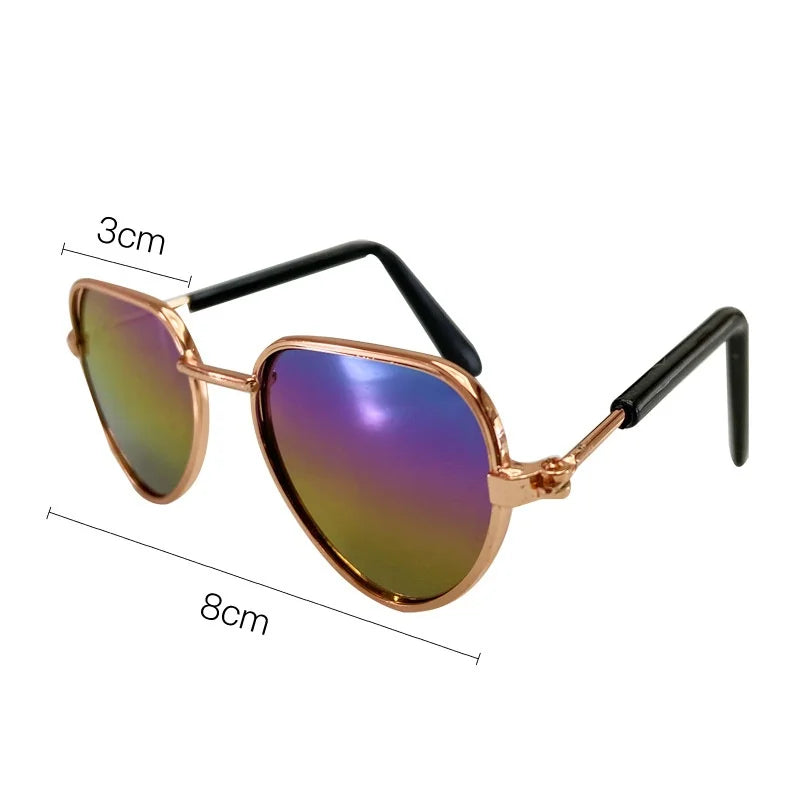 Non-Slip Cat Glasses Pet Accessories Small Dog Sunglasses Puppy Kitty Cosplay Costume Photo Props Cute Animal Eyewear