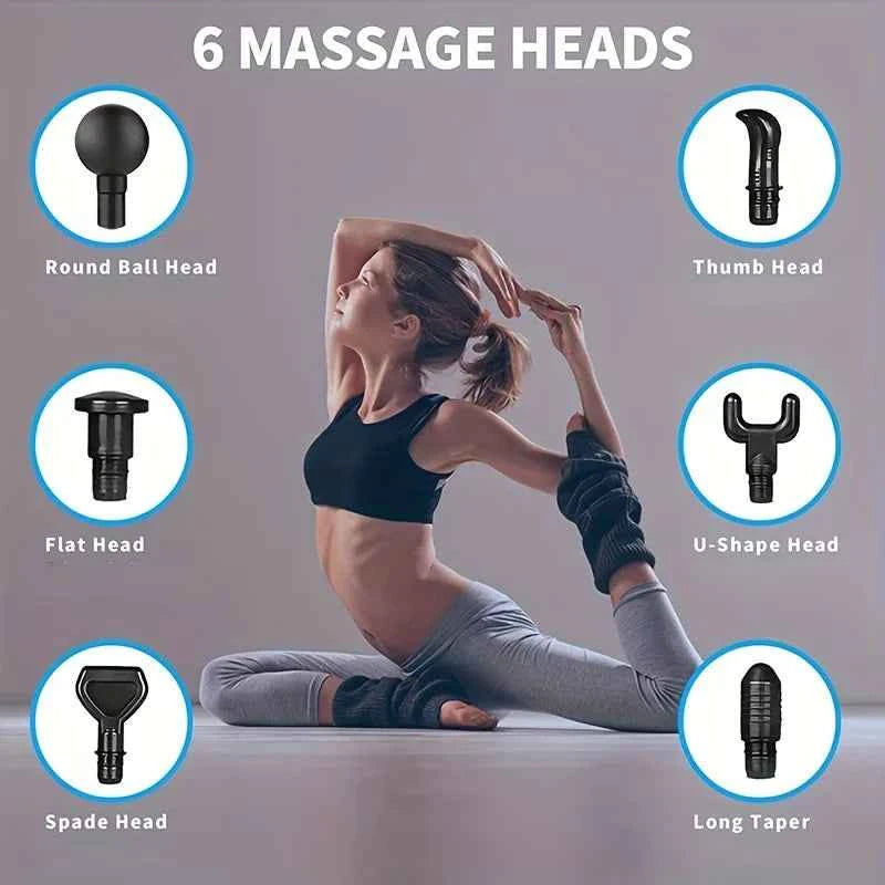 30 Level Massage Gun Fascia Deep Muscle Relax Body Neck Massager Electric Fitness Equipment Noise Reduction Male Female