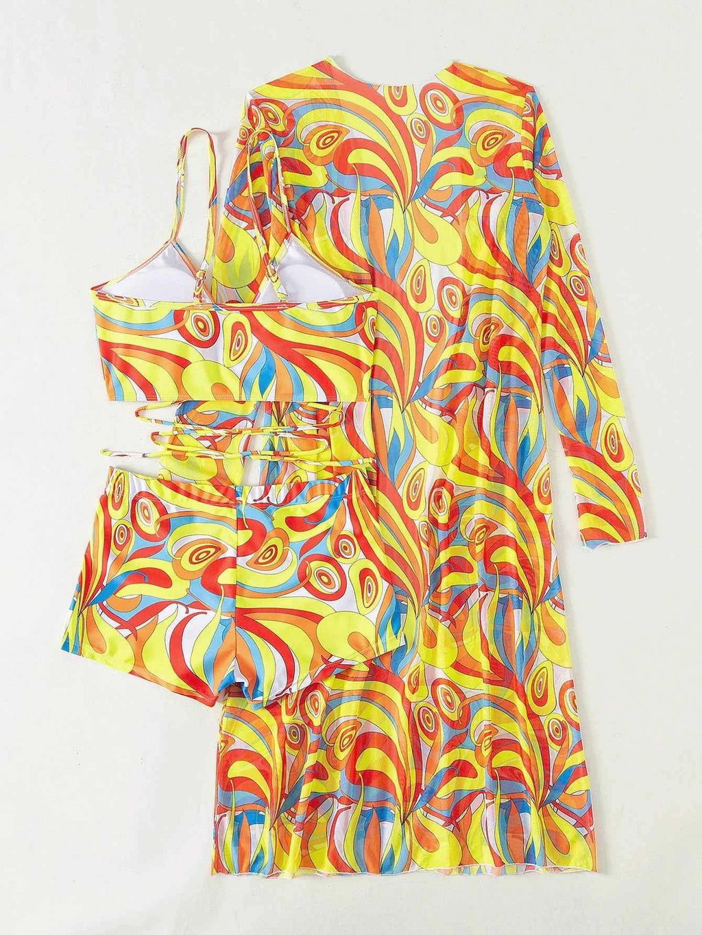 Sexy Print Bikini 2026 Women High Waist Swimsuit Cover Up Swimwear Female Lady Bathing Suit Swimming Summer Beachwear