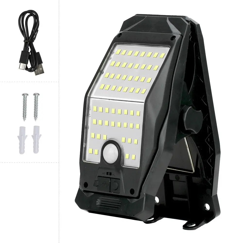 Motion Sensor Solar Garden Lights Solar Powered 3 Modes Solar Clip-on Lamp Waterproof Easy To Install Garden Wall Light