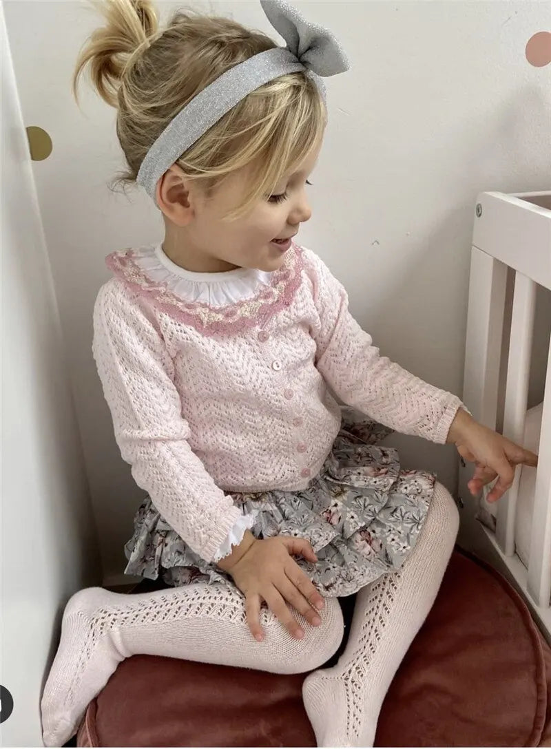 Baby Girls Tights Autumn Cotton Boys Toddler Stockings Breathable Solid Cute Infant Spainish Style Princess Pantyhose
