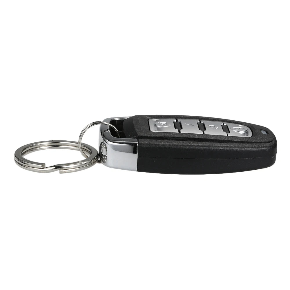 Universal Car Vehicle Security System Burglar Alarm Protection Anti-theft System 2 Remote with Siren Wiring Harness Programmable