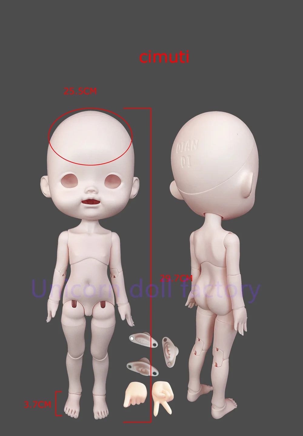 BJD Doll1/6 diandi Resin Doll Art Model High Quality Toy DIY Makeup Multiple combinations can be freely matched
