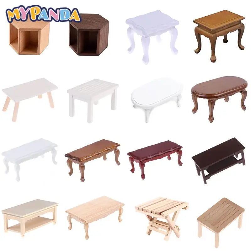 Dollhouse Miniature Furniture  Teatable Coffee Table Doll House Decor Dolls Simulation Home Toy Kid Gift