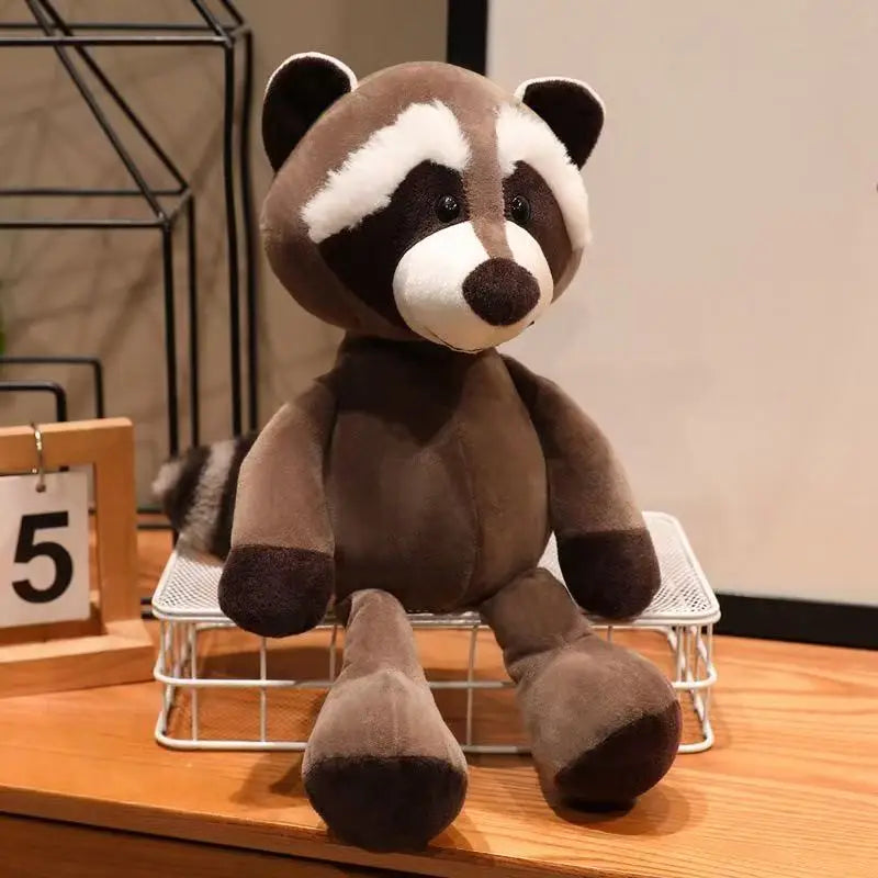 25CM Kawaii Jungle Animal Plush Toys Forest Animal Plush Dog Zebra Elephant Lion Fox Giraffe Children's Toys Doll Birthday Gift