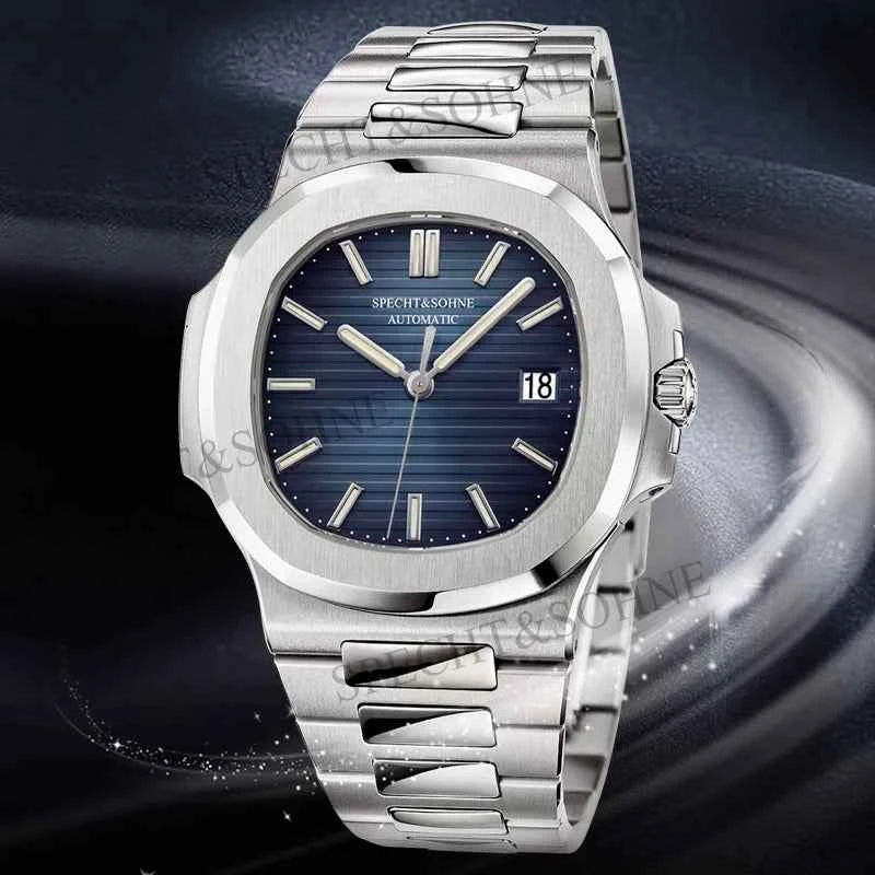 2025 New Specht Sohne Men's Automatic Mechanical Watches  Sapphire Crystal Stainless Steel 50m Waterproof 5711 Watch For Men
