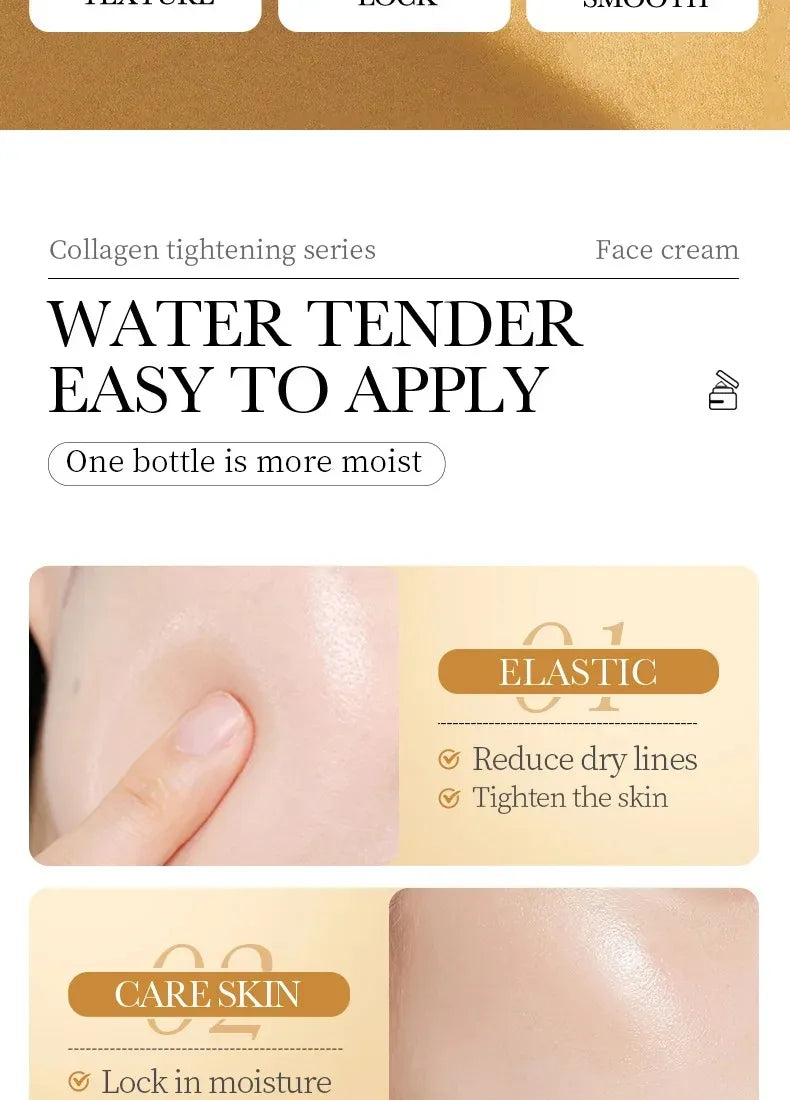 SADOER Collagen Firming Face Cream Skincare Moisturizing Hydrating Beauty Face Creams Faical Cream Beauty Face Skin Care Product