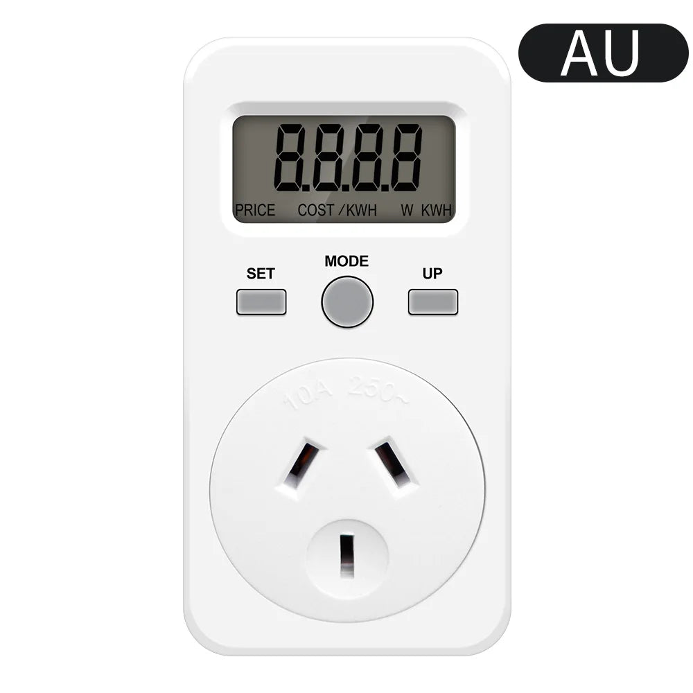 Digital Wattmeter 220V 110V AC Power Meter Electricy consumption Energy Meter EU Plug Power Kilowatt Wattage Electricity Meter