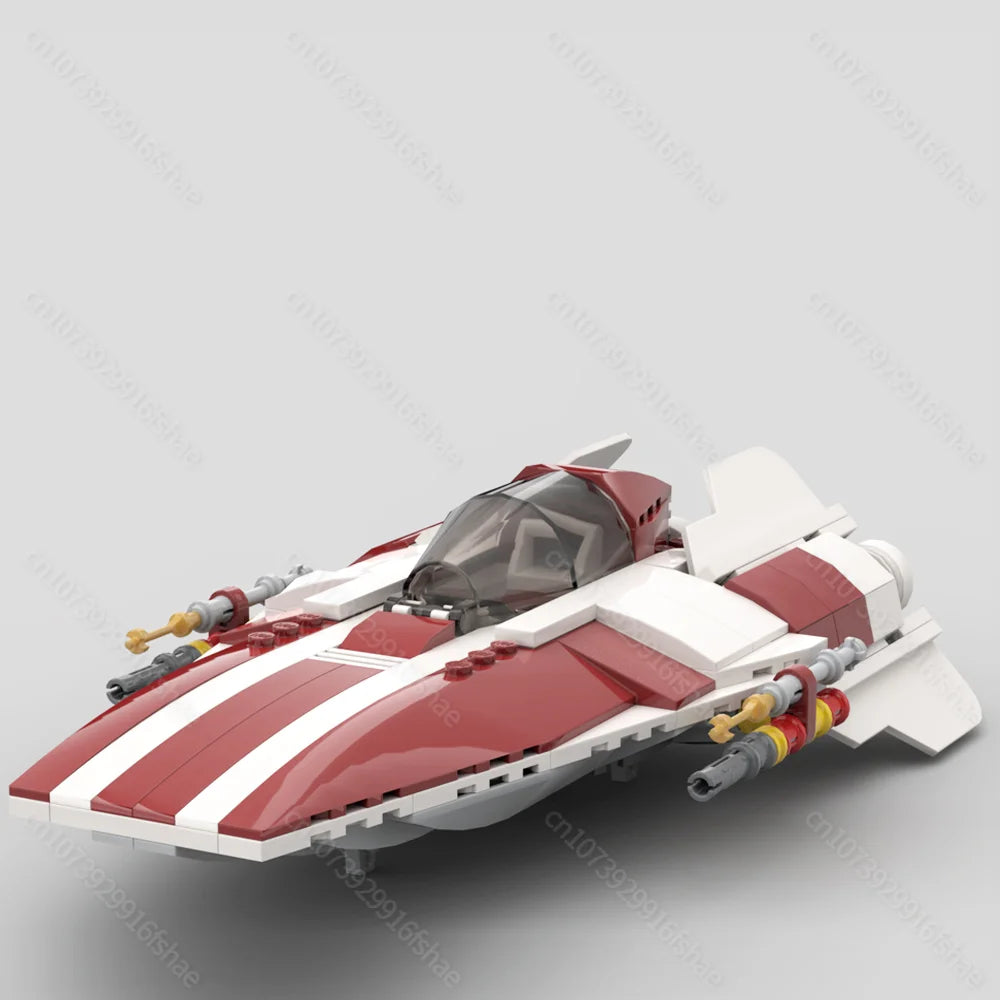 NEW star battle Movie MOC A-wing space fighter Model DIY creative ideas Christmas Child Toy Assembly Puzzle birthday Gift