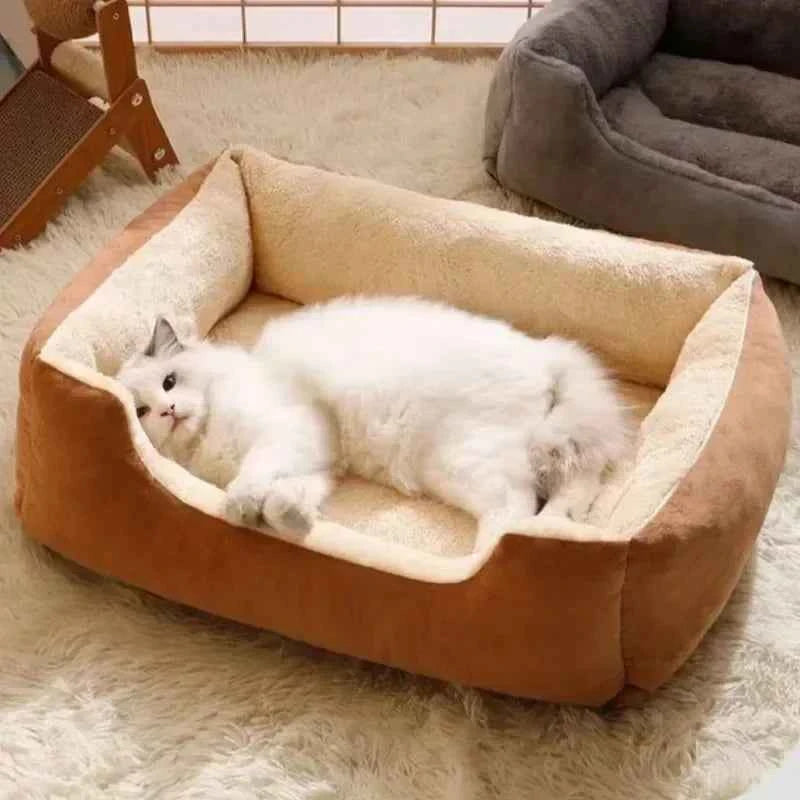 Plush Breathable Cat Bed – Soft Elevated Pet Nest