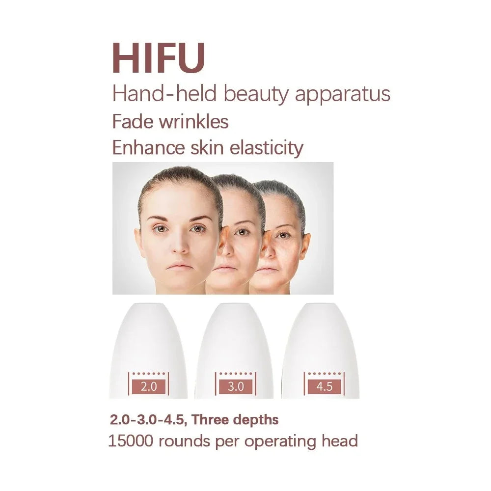 2.0/3.0/4.5 Operation Head 7D Mini Hifu Ultrasonic Device Accessory Anti-Aging Skin Tightening Beauty Device For Home SPA
