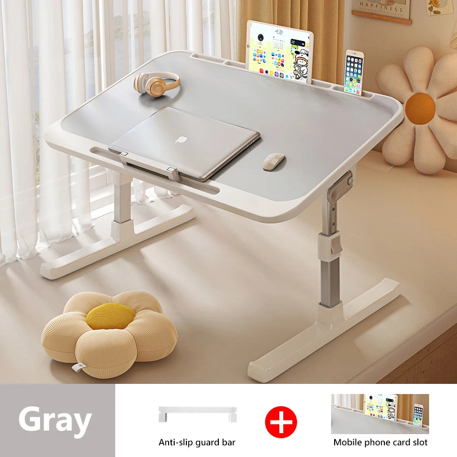 Computer Desk Bed Top Desk Adjustable Folding Simple Home Bedroom Sitting Floor Bay Window Laptop Office Small Desk Board