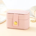 Leather Mini Jewelry Box, Portable Travel Earring Storage Rack, Ring Display Storage Box Jewelry Display Stand Jewelry Organizer