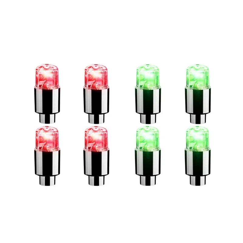2/4/8Pcs Tire Valve Cap Lights Durable Tire Lights For Car Air Valve Caps With Lights For Motorcycles Bicycles Electric /*-