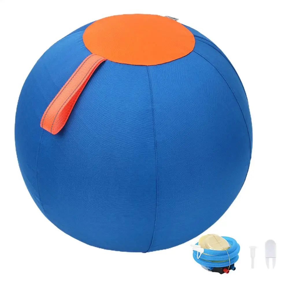 Blue Color Large Herding Dog Ball Toy With Pump – Durable PVC Design