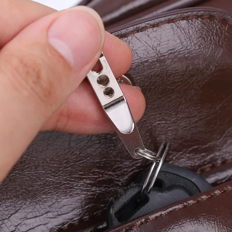 5/1Pcs Mini Zinc Alloy Ring Carabiner EDC Bag Suspension Clip with Key Outdoor Quicklink Tool Keychain Camping Accessories