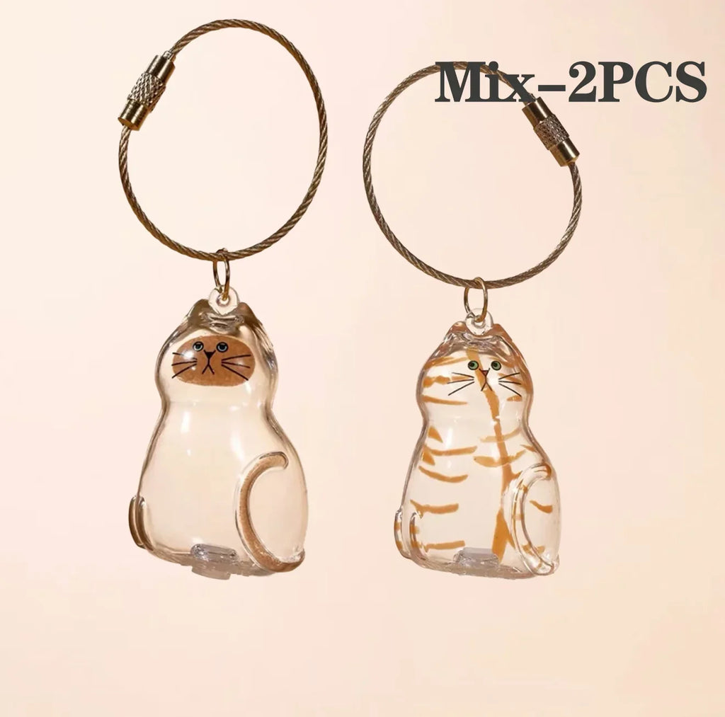 Pet Hair Memorial Keepsake Box & Bottle - Transparent Storage Container for Cat Fur, DIY Decor Gift for Pet Lovers Home Display
