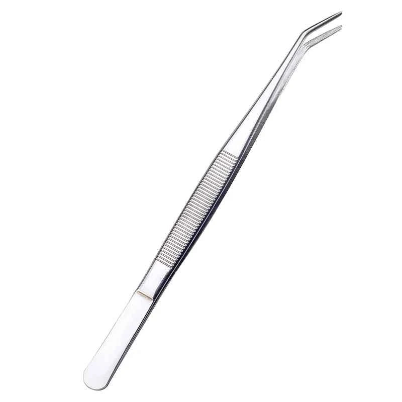 Ourriner Stainless Steel Nail Art Nippers Tweezers Rhinestones Crystal Sequins Glitter Picking Up Cotton Cleaner Tools Manicure