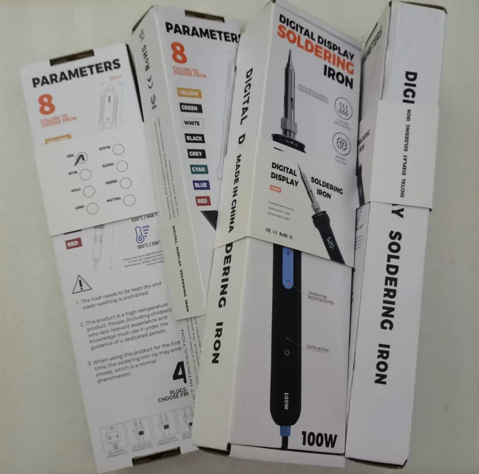 Digital control soldering iron 100w high-power electric iron 110V soldering iron welding and maintenance