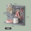 Home Decor Wall Shelves Decoration Hole Board Wall Storage Rack Storage Shelf Kitchen Bedroom Hanging Wall Shelves Wall Decor