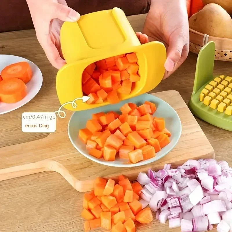 Multifunctional Cucumber Potato Slicer Household Hand Pressure Onion Dicer Kitchen Tools Vegetable Chopper French Fries Cutter