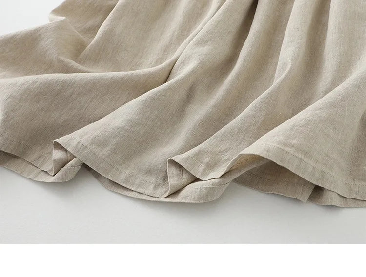 2026 New Women's Cotton Linen Sleeveless Dress Casual V Neck Button Down Loose Midi Dresses for Summer Women's Casual Dresses