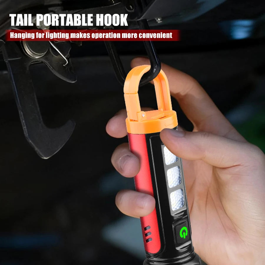 Tactical Led  Flashlight for Emergency Defense,with Safety Hammer, Seatbelt Cutter & Strobe Mode for Emergency Survival & Safety