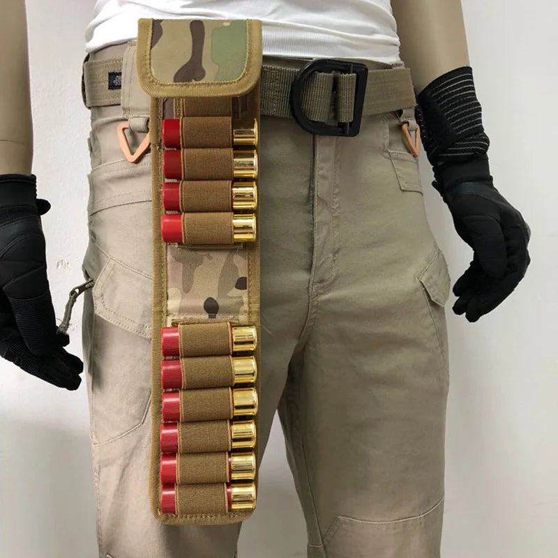 Hunting 16 Rounds Shotgun Storage Bag Molle Magazine Pouch Outdoor Shotgun Cartridges Bullet Mag Holder Accessory Bag