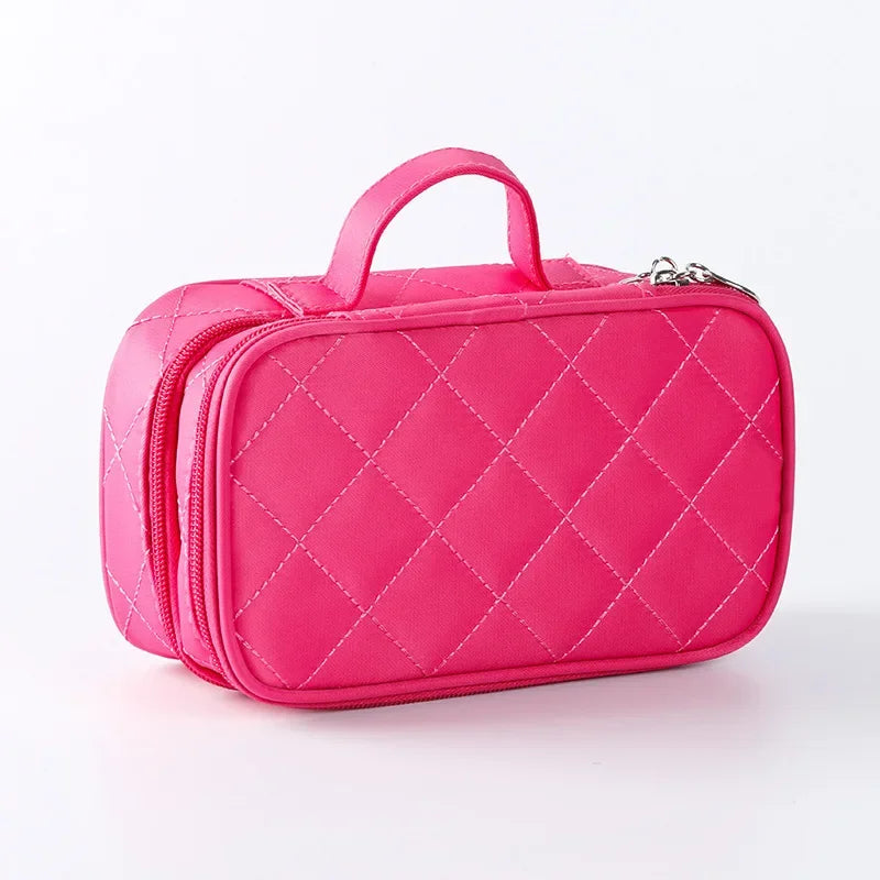 Women's cosmetic bag Double layer Waterproof makeup bag travel essentials organizer large capacity Multifunction toiletry bag