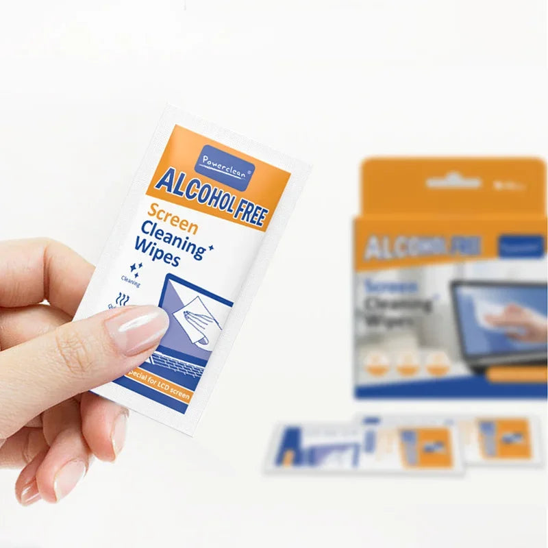 40-Pack Screen Cleaning Wipes – Wet & Dry LCD Care