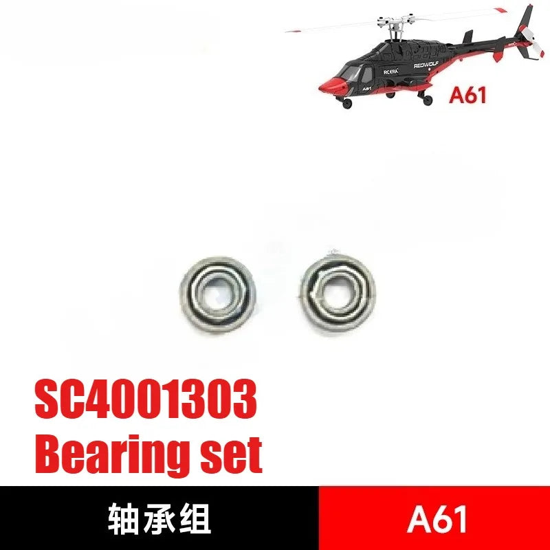 RC ERA A61 RC Helicopter Simulation Original Spare Parts Complete Set Chassis Main Frame Remote Control Blade Receiver Motor