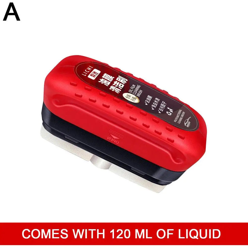 Auto Glass Brightener Powerful Auto Windshield Cleaner Oil Film Remover Window Glass Cleaner Car Cleaning Brush Auto Accessories