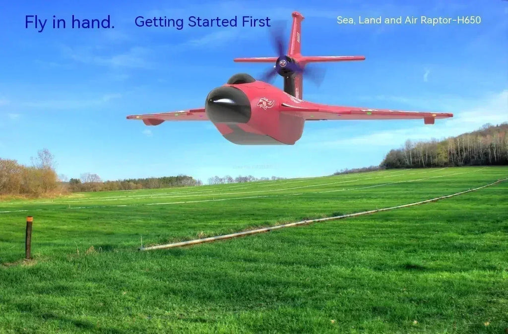 New H650 Raptor Water Land Air Fixed Wing Foam Waterproof Aircraft Brushless Motor Radio-controlled Aircraft Electric Aircraft