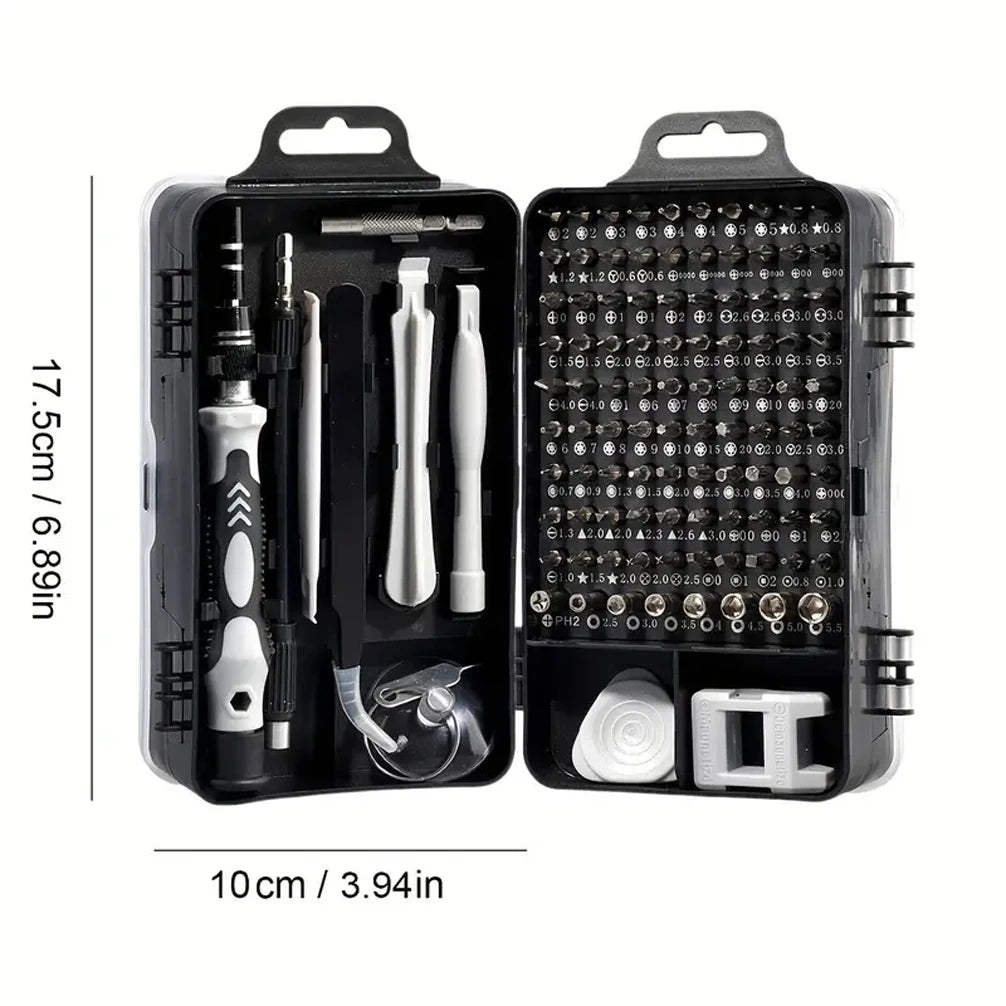 115Pcs Precision Screwdriver Set, Electronic Repair Tool Kit, Suitable for Iphone, Computers, Pc, Laptops, Mobile Phones, Mac, Tablets, Home Diy, Game Consoles, Glasses, Watches, Doorbells, Etc